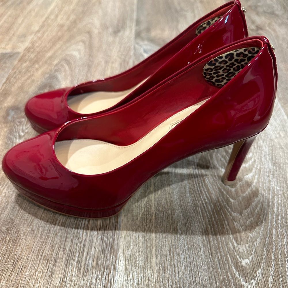 Antonio Melani Stunning Red Patent Leather Pumps